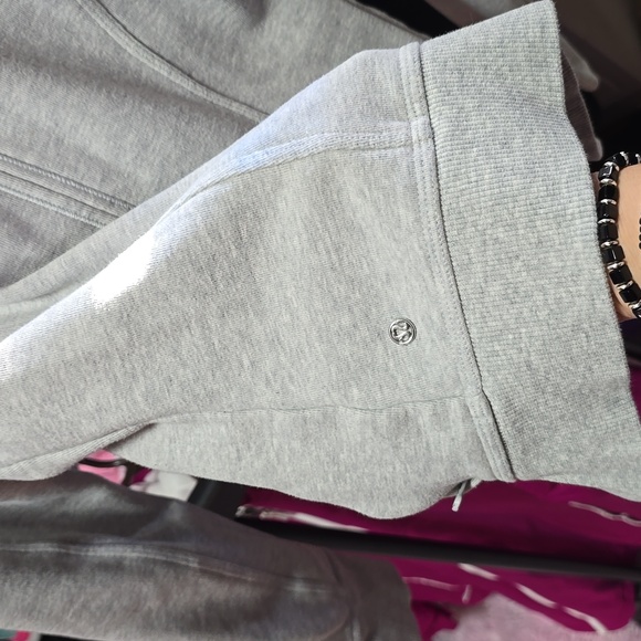 Lululemon Karmacollected Light Gray Cotton Zip Snap Jacket size 4 - Picture 8 of 9